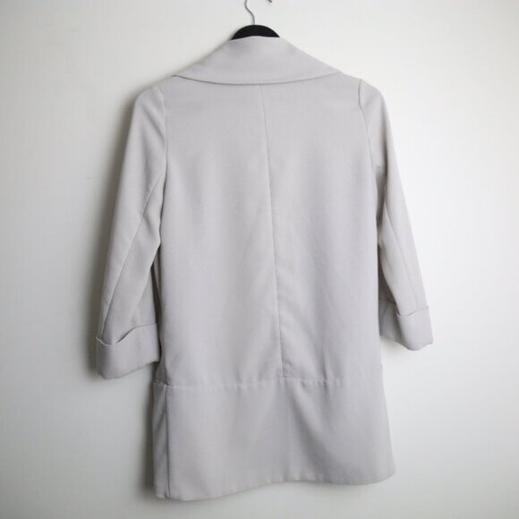 Aritzia Wilfred Chevalier Open Front Blazer Jacket Light Taupe Size 4 - Picture 6 of 7